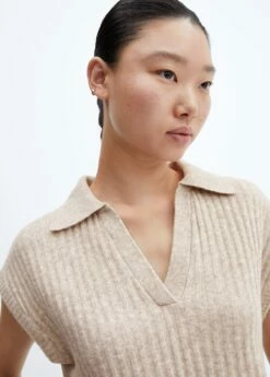 Gilet Maille Col Polo 15 Gilet Maille Col Polo -Promos Mango Boutique 57025796 06 D1