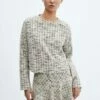 Pull-over Tweed Col Rond 1 Pull-over Tweed Col Rond -Promos Mango Boutique 57025798 05