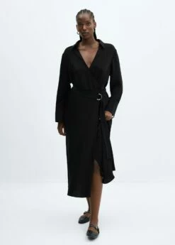 Robe Fluide Boucle -Promos Mango Boutique 57025966 99 D3