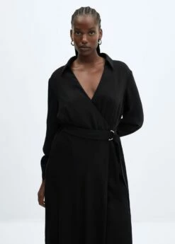 Robe Fluide Boucle -Promos Mango Boutique 57025966 99 D5