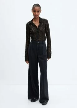 Chemise Dentelle Coton 10 Chemise Dentelle Coton -Promos Mango Boutique 57025979 99 99999999 01