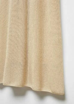 Robe Midi Maille Lurex -Promos Mango Boutique 57027717 OR D8