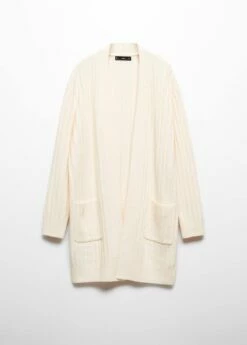 Cardigan Long Côtelé -Promos Mango Boutique 57027726 05 B