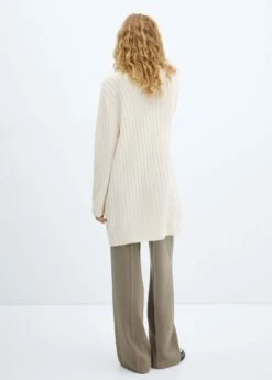 Cardigan Long Côtelé -Promos Mango Boutique 57027726 05 R