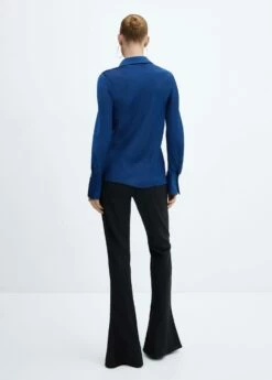 Chemise Texturée Satinée 24 Chemise Texturée Satinée -Promos Mango Boutique 57027729 55 R