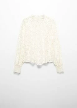 Blouse Détails Ajourés -Promos Mango Boutique 57027730 02 B