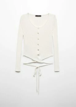 Cardigan Cache-cœur Nœud -Promos Mango Boutique 57027755 05 B