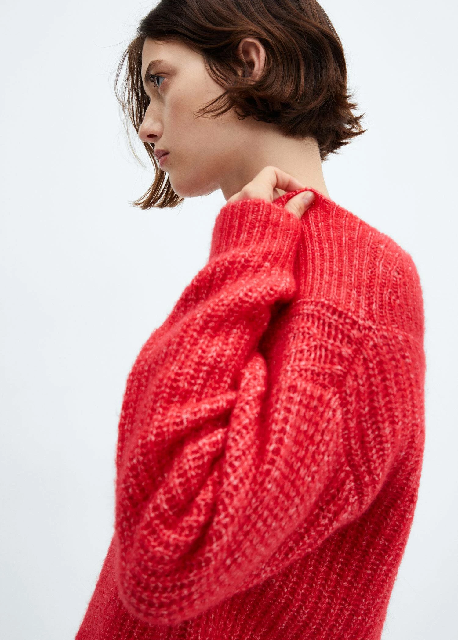 Pull-over Grosse Maille Col V 6 Pull-over Grosse Maille Col V – Image 4