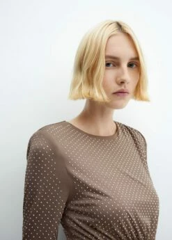 Robe Cloutée -Promos Mango Boutique 57029104 35 D1