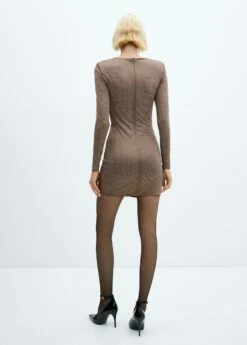 Robe Cloutée -Promos Mango Boutique 57029104 35 R