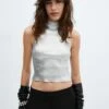 Top Métallisé Maille -Promos Mango Boutique 57029121 PL