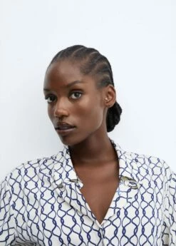 Chemise Fluide à Boutons -Promos Mango Boutique 57029404 55 D4