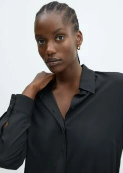 Chemise Fluide à Boutons -Promos Mango Boutique 57029404 98 D4