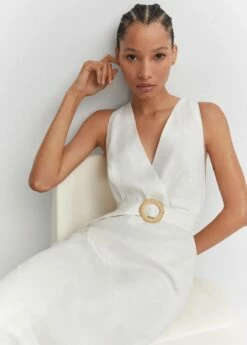 Robe Lin Ceinture -Promos Mango Boutique 57030004 02 D2