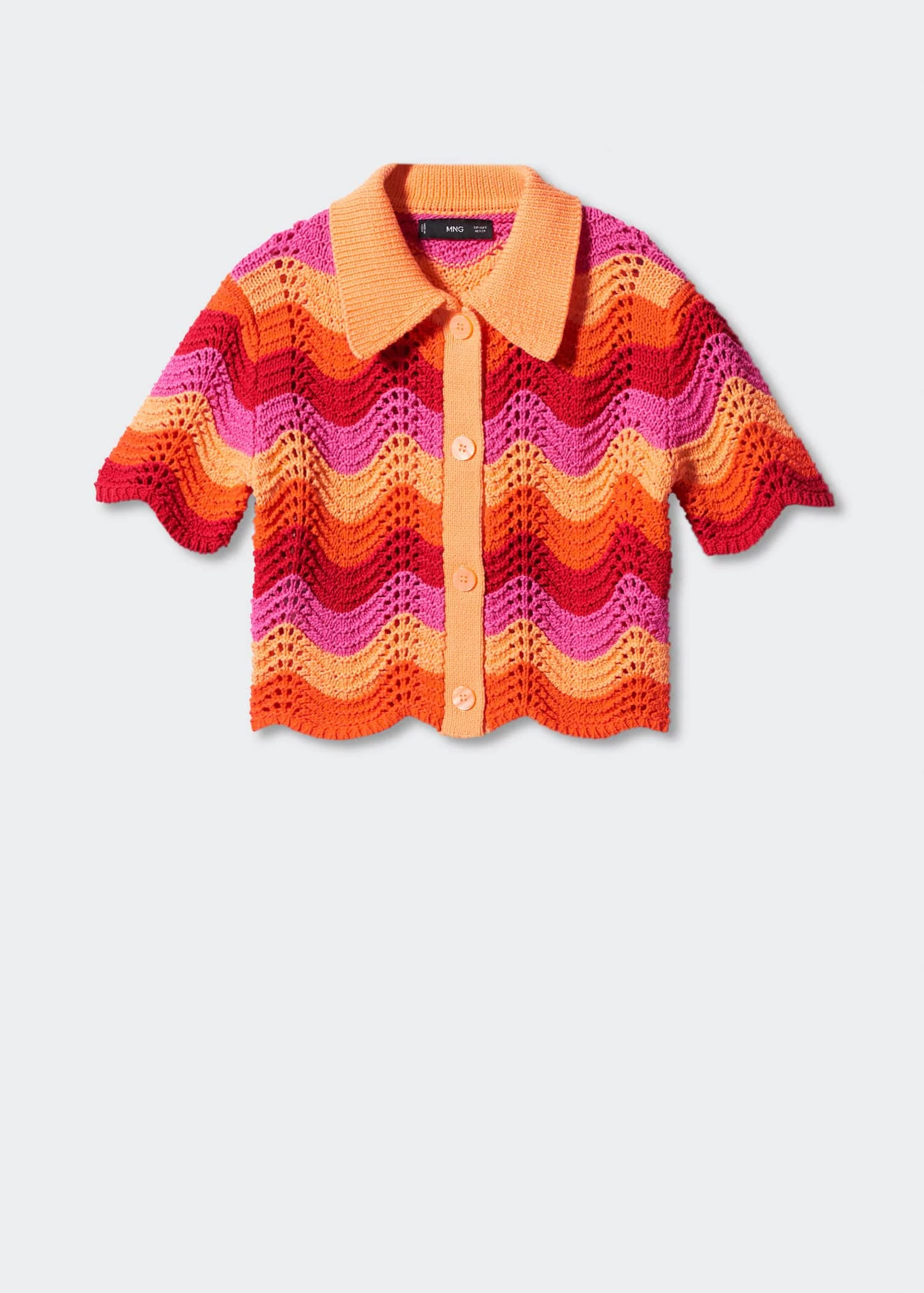 Cardigan Crop Maille Ajourée 9 Cardigan Crop Maille Ajourée – Image 7