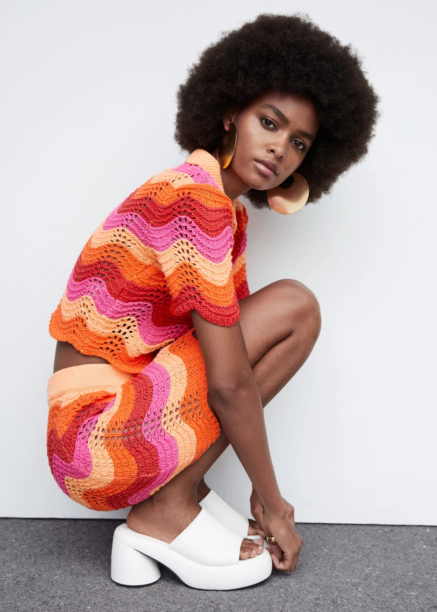 Cardigan Crop Maille Ajourée 6 Cardigan Crop Maille Ajourée – Image 4