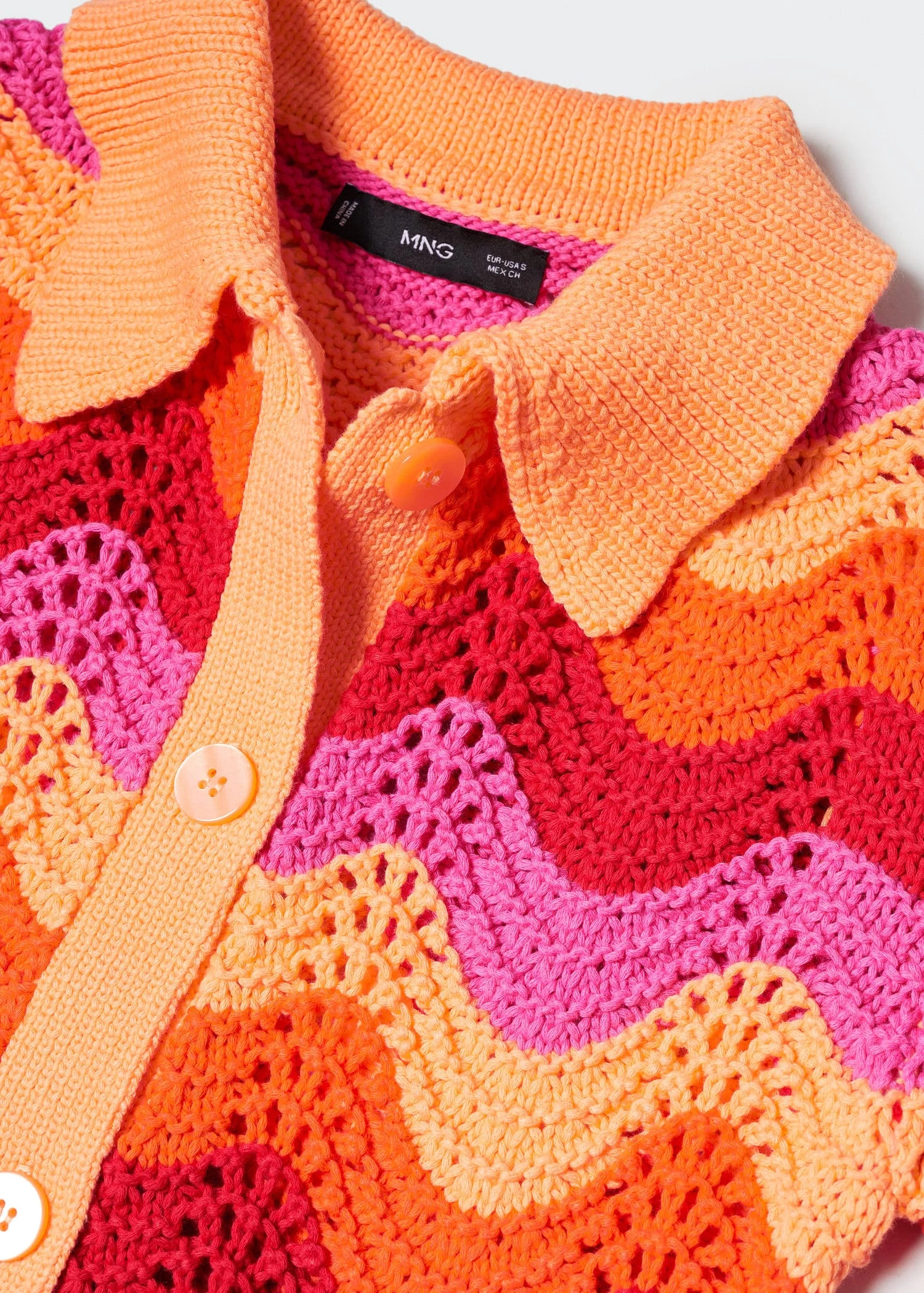 Cardigan Crop Maille Ajourée 8 Cardigan Crop Maille Ajourée – Image 6