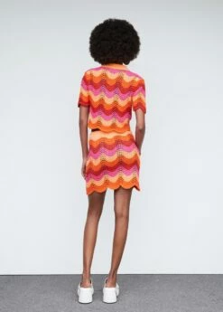 Cardigan Crop Maille Ajourée 11 Cardigan Crop Maille Ajourée -Promos Mango Boutique 57030250 20 R