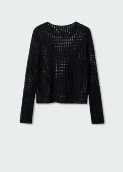 Pull-over Ajouré Lurex -Promos Mango Boutique 57030255 99 B