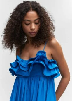 Robe Longue à Volants -Promos Mango Boutique 57030463 52 D1