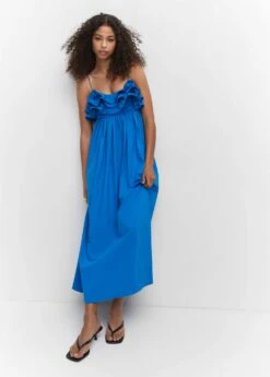 Robe Longue à Volants -Promos Mango Boutique 57030463 52 D2