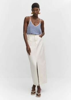 Top Maille à Rayures -Promos Mango Boutique 57032880 05 99999999 01