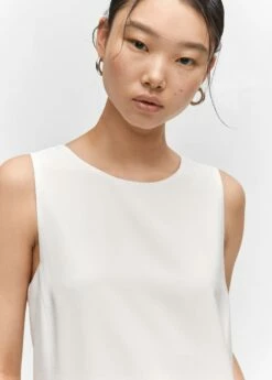 Robe Courte Sans Manches -Promos Mango Boutique 57033801 02 D1