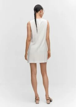 Robe Courte Sans Manches -Promos Mango Boutique 57033801 02 R