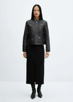 Jupe Midi Fendue à L’avant 14 Jupe Midi Fendue à L’avant -Promos Mango Boutique 57033807 99 99999999 01