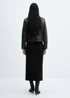 Jupe Midi Fendue à L’avant 15 Jupe Midi Fendue à L’avant -Promos Mango Boutique 57033807 99 R