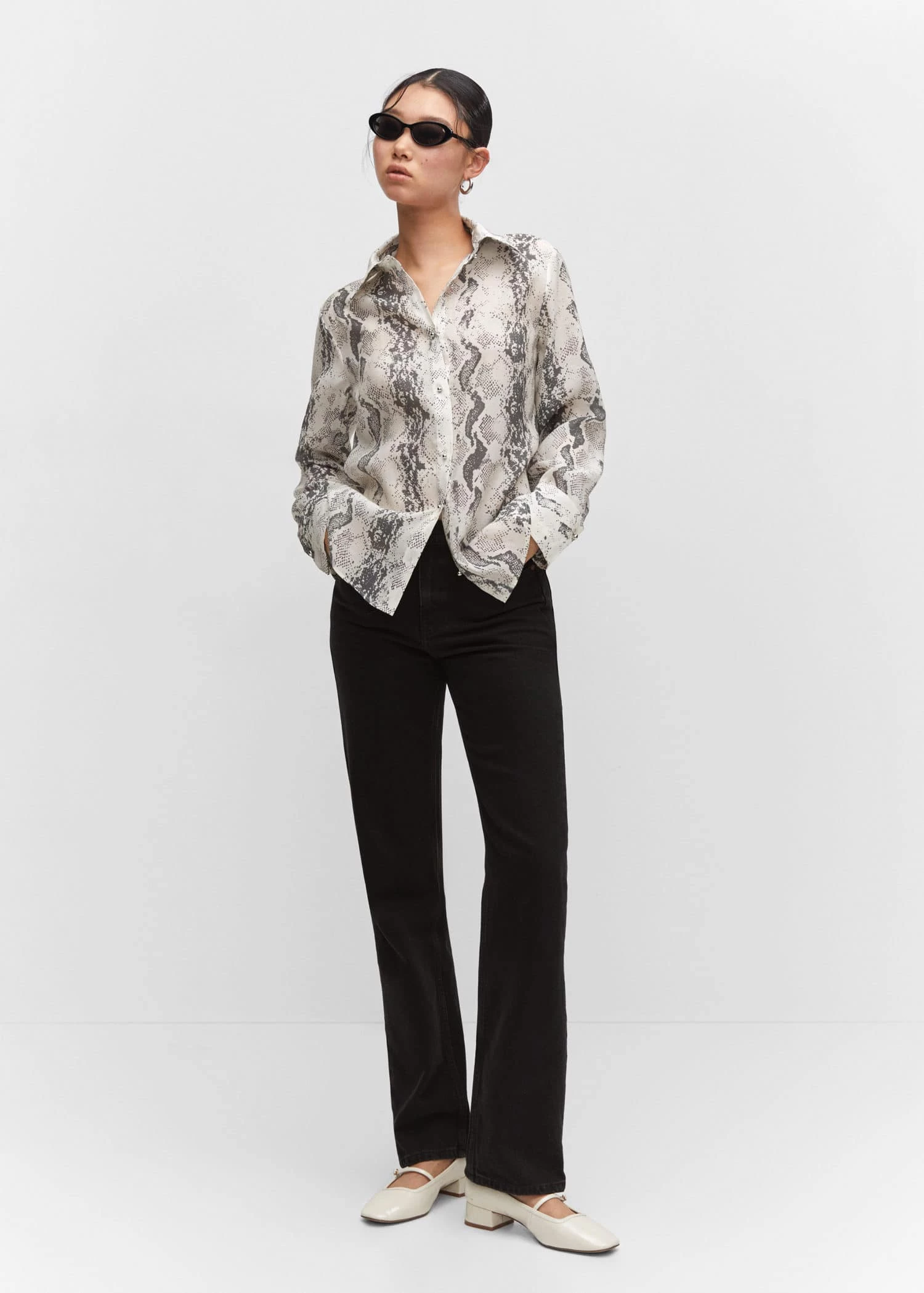 Chemise Lyocell En Imprimé Serpent 4 Chemise Lyocell En Imprimé Serpent – Image 2