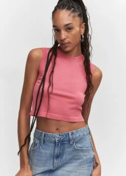 Crop Top Emmanchures Américaines -Promos Mango Boutique 57034006 85