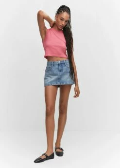 Crop Top Emmanchures Américaines -Promos Mango Boutique 57034006 85 99999999 01