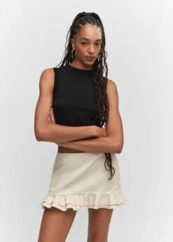 Crop Top Emmanchures Américaines