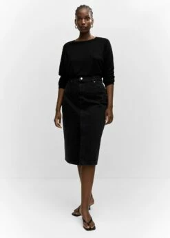 Pull-over Maille Fine Col Rond -Promos Mango Boutique 57034407 99 D3