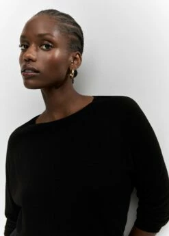 Pull-over Maille Fine Col Rond -Promos Mango Boutique 57034407 99 D4