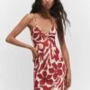 Robe Imprimée Dos Croisé -Promos Mango Boutique 57035789 76