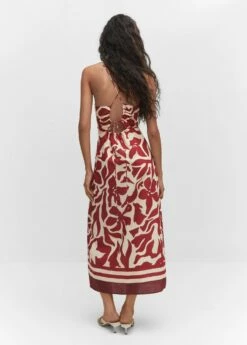 Robe Imprimée Dos Croisé -Promos Mango Boutique 57035789 76 R