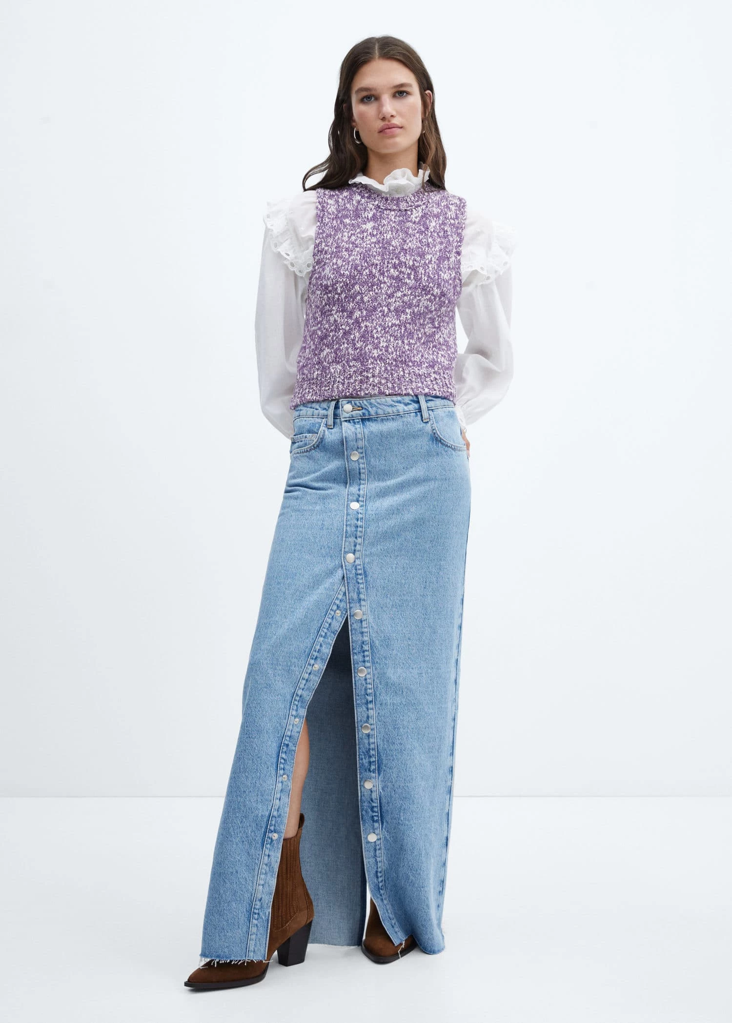 Gilet Chiné Maille 4 Gilet Chiné Maille – Image 2