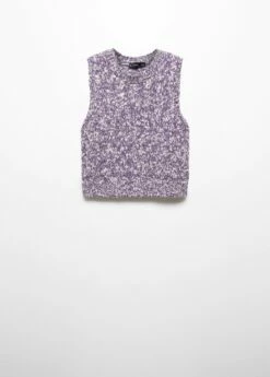 Gilet Chiné Maille 15 Gilet Chiné Maille -Promos Mango Boutique 57035793 61 B