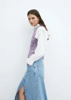 Gilet Chiné Maille 13 Gilet Chiné Maille -Promos Mango Boutique 57035793 61 D2