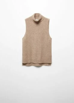 Gilet Maille Col Roulé -Promos Mango Boutique 57035795 35 B