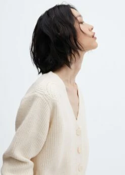 Cardigan Détail épaules -Promos Mango Boutique 57035801 05 D1