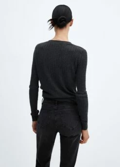 Cardigan Laine Torsades -Promos Mango Boutique 57035802 95 R