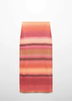 Jupe Maille Imprimée Dégradée -Promos Mango Boutique 57035809 20 B