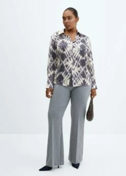 Chemise Tie And Dye Satinée -Promos Mango Boutique 57035811 68 D3