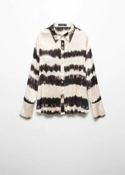 Chemise Plissée Tie And Dye -Promos Mango Boutique 57035813 05 B
