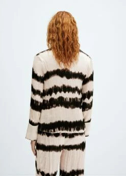 Chemise Plissée Tie And Dye -Promos Mango Boutique 57035813 05 R