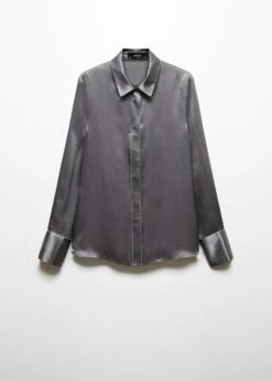 Chemise Soie Liserés -Promos Mango Boutique 57035984 95 B