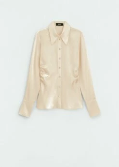 Chemise Soie Drapée Sur Le Côté 13 Chemise Soie Drapée Sur Le Côté -Promos Mango Boutique 57036022 05 B